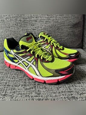 Asics GT-2000 Lime Green Athletic Shoes T2K2N Mens Size 10.5